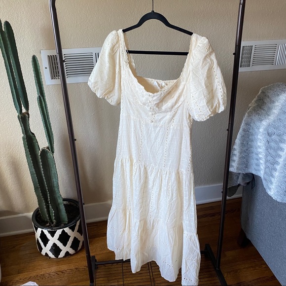 NWT | ASTR | Ivory Eyelet Maxi Dress - Picture 3 of 13